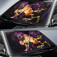 Load image into Gallery viewer, Agatsuma Zenitsu Kimetsu No Yaiba Car Sun Shade 918b Universal Fit - CarInspirations