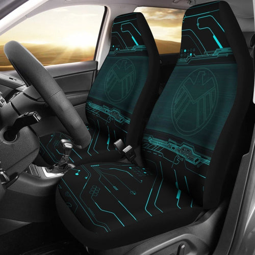 Agents Of Shield Logo Marvel Movie Car Seat Covers Lt03 Universal Fit 225721 - CarInspirations