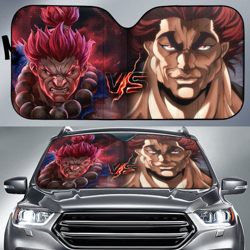 Akuma Vs Yujiro Car Sun Shade Amazing Gitf Ideas Universal Fit 173905 - CarInspirations