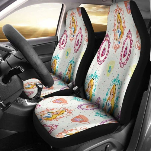 Alice Car Seat Covers Alice In Wonderland Cartoon Fan Gift Universal Fit 051012 - CarInspirations