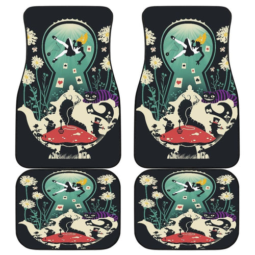 Alice In The Wonder Land Fan Art Car Floor Mats Universal Fit 210212 - CarInspirations