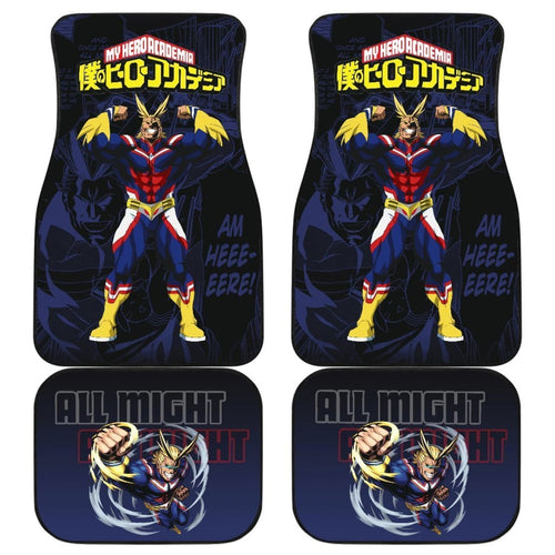 All Might My Hero Academia Car Floor Mats Manga Mixed Anime Universal Fit 175802 - CarInspirations