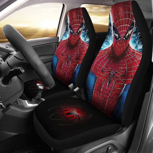 Amazing Spider-Man Car Seat Covers Nh07 Universal Fit 225721 - CarInspirations