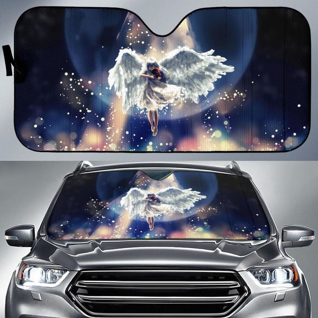 Angel Anime Girl Guitar Heaven Car Sun Shade Universal Fit 225311 - CarInspirations