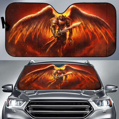 Angel Knight Hell Car Auto Sun Shades Universal Fit 051312 - CarInspirations