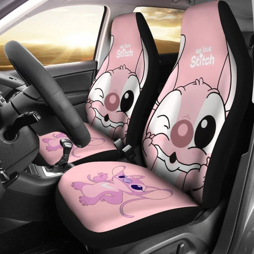 Angel Stitch Car Seat Covers We Love Stitch Universal Fit 194801 - CarInspirations