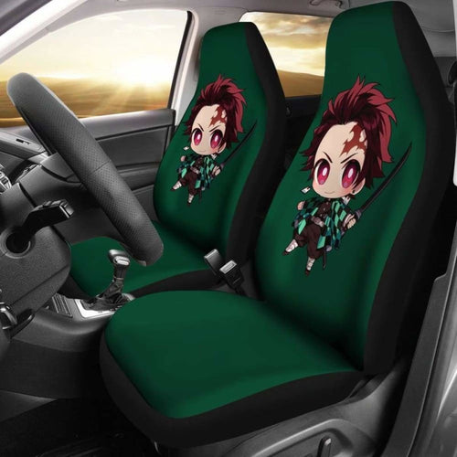 Anime Car Seat Covers Tanjiro Kamado Kimetsu No Yaiba Universal Fit 051012 - CarInspirations