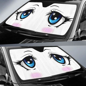 Anime Eyes Car Auto Sun Shades Universal Fit 051312 - CarInspirations