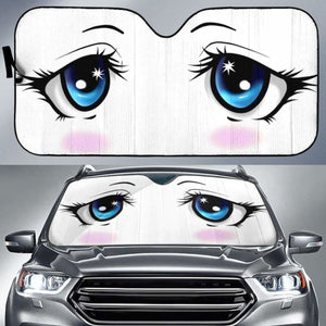 Anime Eyes Car Auto Sun Shades Universal Fit 051312 - CarInspirations