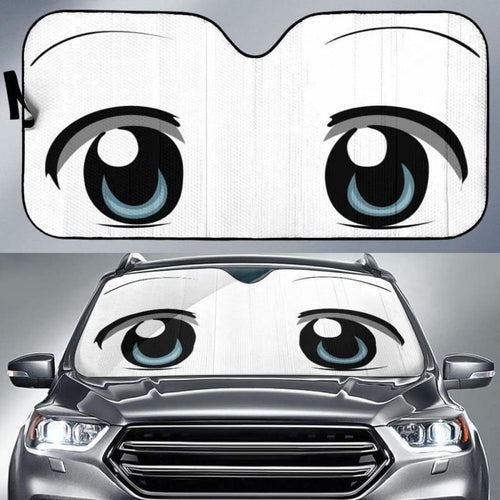 Anime Funny Eyes Car Auto Sun Shades Universal Fit 051312 - CarInspirations