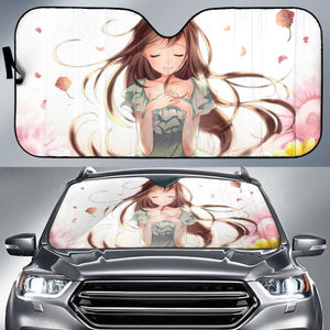 Anime Girl Beautiful 4K Car Sun Shade Universal Fit 225311 - CarInspirations