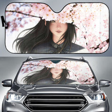 Load image into Gallery viewer, Anime Girl Beautiful Cherry Blossom Sakura Hd Car Sun Shade Universal Fit 225311 - CarInspirations