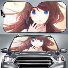 Load image into Gallery viewer, Anime Girl Blue Eyes 4K Car Sun Shade Universal Fit 225311 - CarInspirations