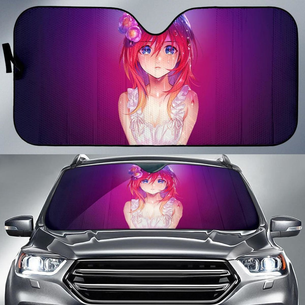 Anime Girl Feelings Desire 4K Car Sun Shade Universal Fit 225311 - CarInspirations