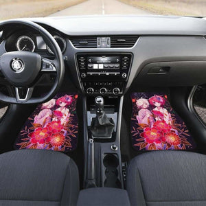 Anime Girl Flower Car Mats Universal Fit - CarInspirations