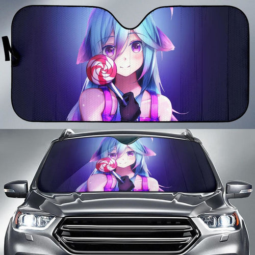 Anime Girl Girly Lollipop 4K Car Sun Shade Universal Fit 225311 - CarInspirations