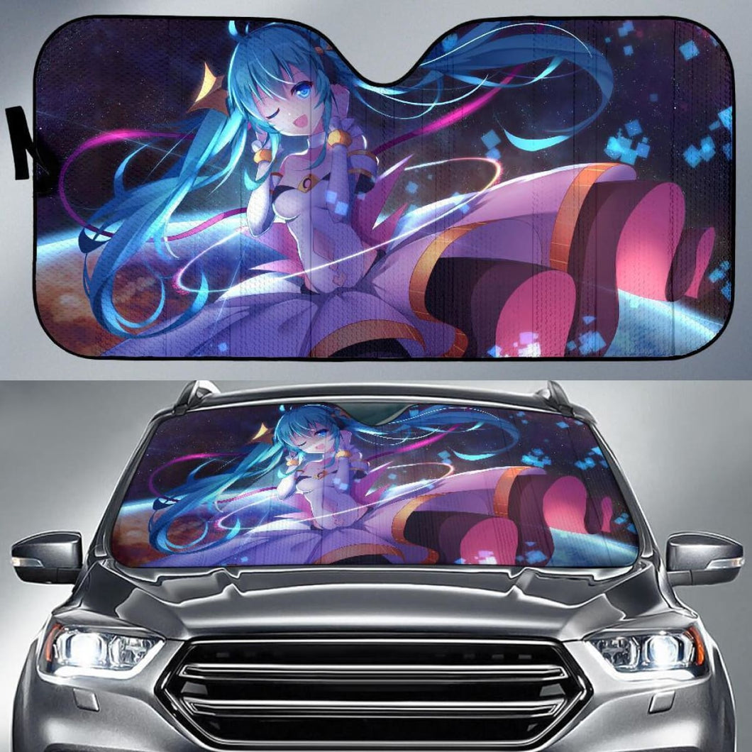 Anime Girl Hatsune Miku Hd 5K Car Sun Shade Universal Fit 225311 - CarInspirations