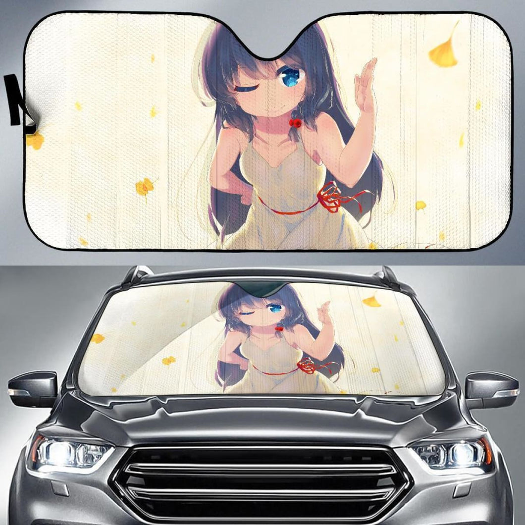 Anime Girl Hd Car Sun Shade Universal Fit 225311 - CarInspirations