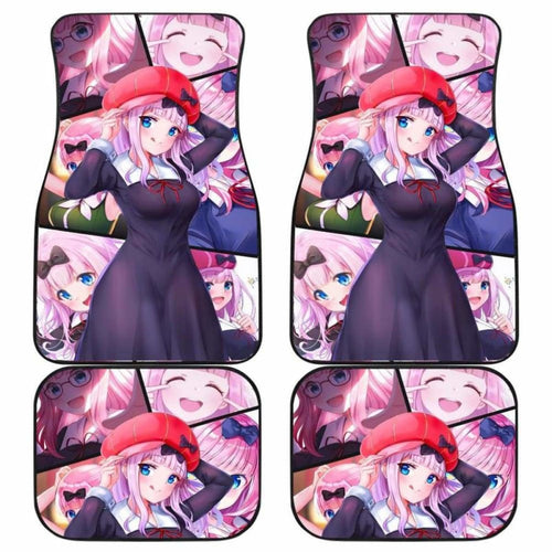 Anime Girl Pink Car Mats Universal Fit - CarInspirations