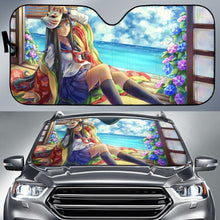 Load image into Gallery viewer, Anime Girl School Girl Hd Car Sun Shade Universal Fit 225311 - CarInspirations