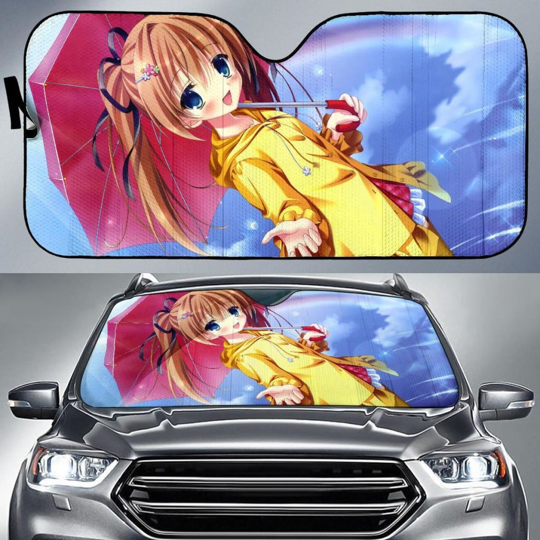 Anime Girl Sky Hd Car Sun Shade Universal Fit 225311 - CarInspirations