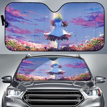 Load image into Gallery viewer, Anime Girl Spring Flowers Girly Hd Car Sun Shade Universal Fit 225311 - CarInspirations