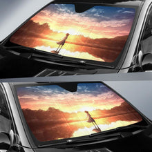 Load image into Gallery viewer, Anime Girl Sunset 4K Car Sun Shade Universal Fit 225311 - CarInspirations