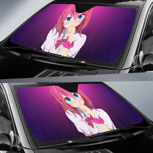 Anime Girl Yawning 4K Car Sun Shade Universal Fit 225311 - CarInspirations