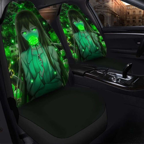 Anime Green Rose Seat Covers 101719 Universal Fit - CarInspirations