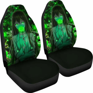 Anime Green Rose Seat Covers 101719 Universal Fit - CarInspirations