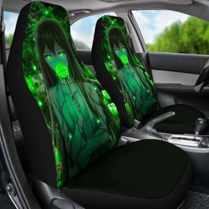 Anime Green Rose Seat Covers 101719 Universal Fit - CarInspirations