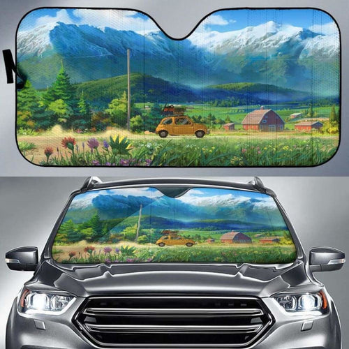 Anime Landscape Car Auto Sun Shades Universal Fit 051312 - CarInspirations