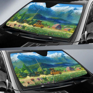 Anime Landscape Car Auto Sun Shades Universal Fit 051312 - CarInspirations