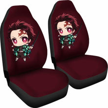 Load image into Gallery viewer, Anime Tanjiro Kamado Car Seat Covers Kimetsu No Yaiba Universal Fit 051012 - CarInspirations