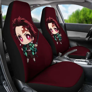 Anime Tanjiro Kamado Car Seat Covers Kimetsu No Yaiba Universal Fit 051012 - CarInspirations