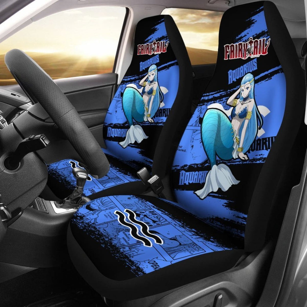 Aquarius Fairy Tail Car Seat Covers Gift For Fan Anime Universal Fit 194801 - CarInspirations