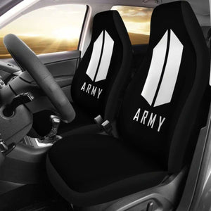Army BTS Black Seat Covers 101719 Universal Fit - CarInspirations