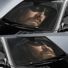 Load image into Gallery viewer, Arrow Season 8 Oliver Queen Stephen Amell Green Car Sun Shade Universal Fit 225311 - CarInspirations