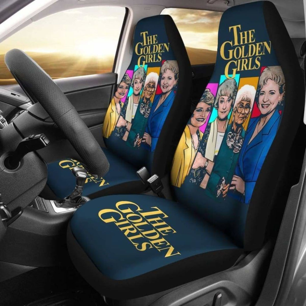 Art Car Seat Covers The Golden Girls Tv Show Fan Gift Universal Fit 051012 - CarInspirations