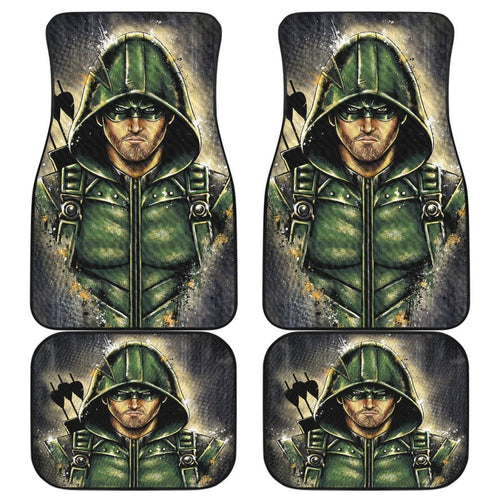 Art Green Arrow Car Floor Mats Amazing Gift Ideas Universal Fit 173905 - CarInspirations
