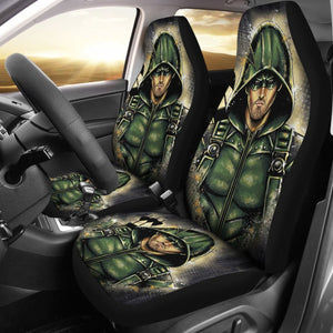 Art Green Arrow Car Seat Covers Amazing Gift Ideas Universal Fit 173905 - CarInspirations