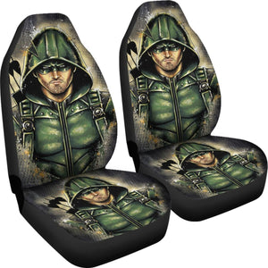 Art Green Arrow Car Seat Covers Amazing Gift Ideas Universal Fit 173905 - CarInspirations