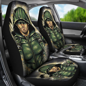 Art Green Arrow Car Seat Covers Amazing Gift Ideas Universal Fit 173905 - CarInspirations