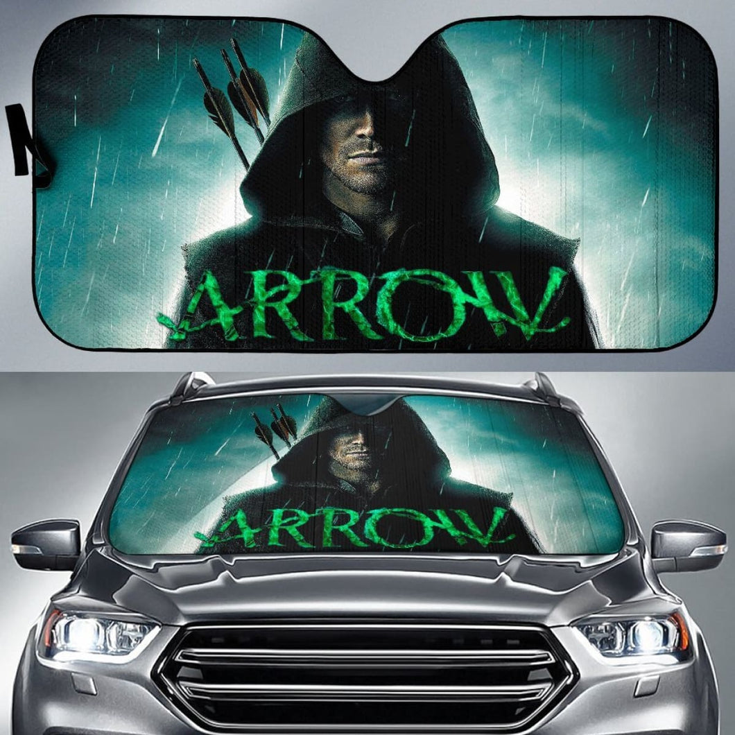 Art Green Arrow Car Sun Shades Amazing Gift Ideas Universal Fit 173905 - CarInspirations