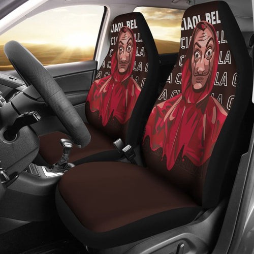 Art Money Heist La Casa De Papel Car Seat Covers Movie H051520 Universal Fit 072323 - CarInspirations