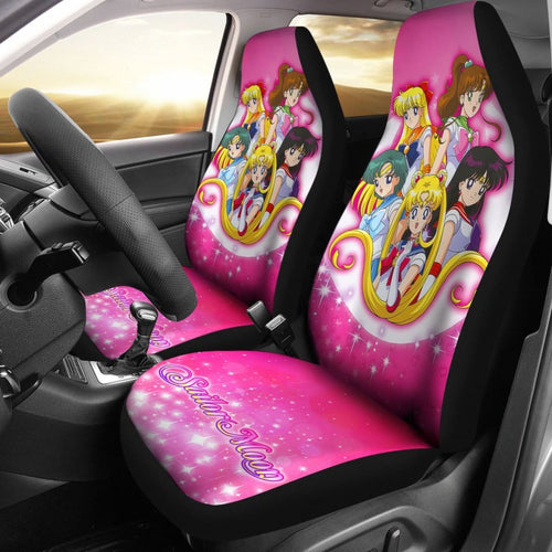 Art Sailor Moon Crystal Car Seat Covers Manga Fan Gift H031520 Universal Fit 225311 - CarInspirations