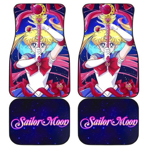 Art Usagi Tsukino Sailor Moon Car Floor Mats Manga H031720 Universal Fit 225311 - CarInspirations