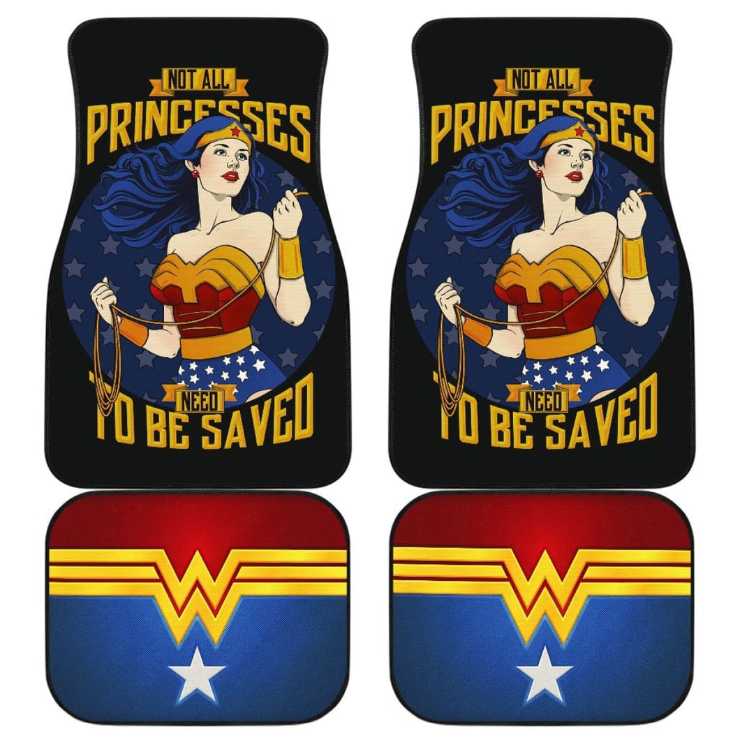 Art Wonder Woman Car Floor Mats Movie Fan Gift H040220 Universal Fit 225311 - CarInspirations