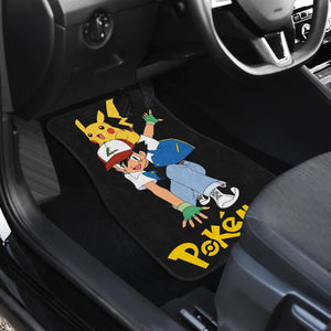 Ask Ketchum & Pikachu Car Floor Mats Pokemon Anime H200221 Universal Fit 225311 - CarInspirations