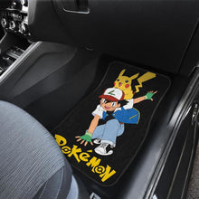 Load image into Gallery viewer, Ask Ketchum &amp; Pikachu Car Floor Mats Pokemon Anime H200221 Universal Fit 225311 - CarInspirations